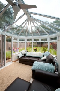 Image of a recent White Victorian conservatory installed.